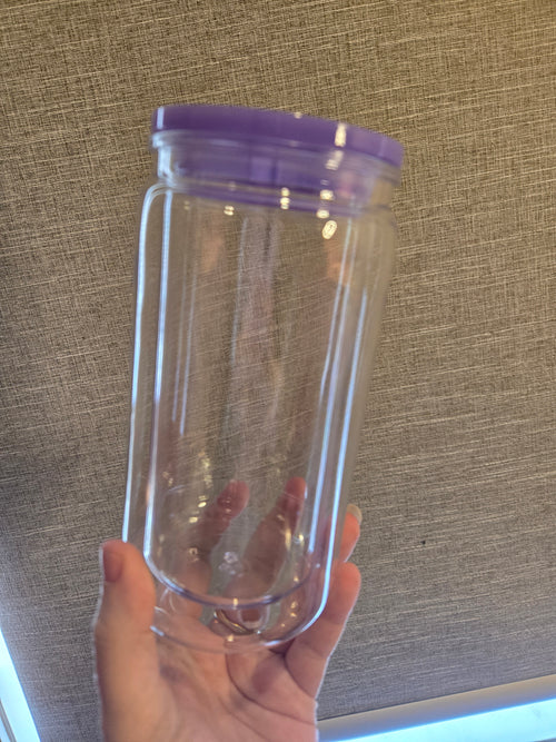 16oz Acrylic Snowglobe Tumbler