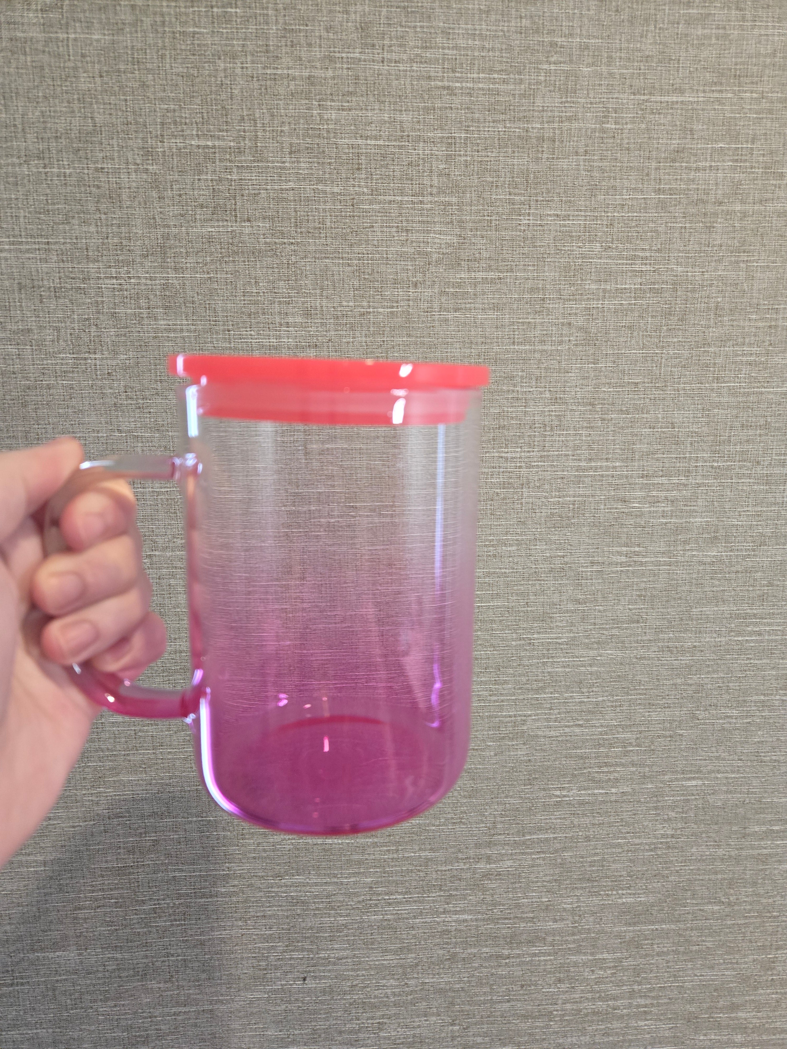 Colourful Glass Jelly Mugs